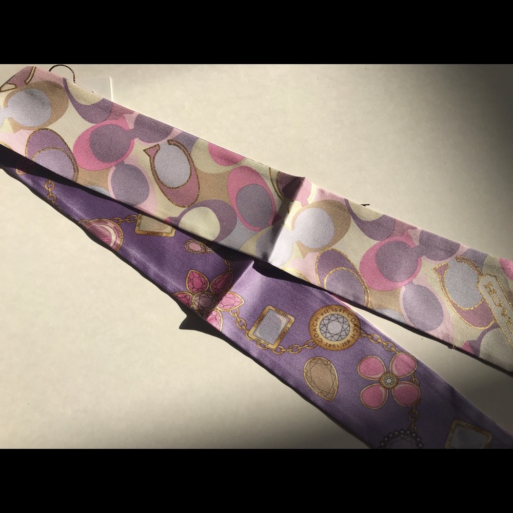 NWT Coach Signature Jewelry Ponytail/Neck Scarf - Picture 6 of 8